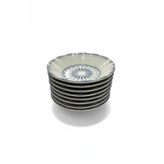 Etnik Porselen Çay Tabağı 10cm 6’lı
