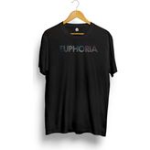 Euphoria Baskılı Tişört - Siyah