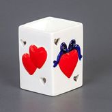 Euro Flora Seramik Buhurdanlık Kalpli 8,5x10 Cm Beyaz