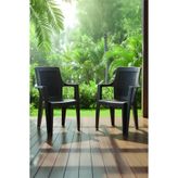 Evdemo Efes 2'li Rattan Sandalye Kahve