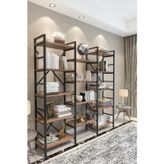 Evdemo Gada Metal Kitaplık Ceviz