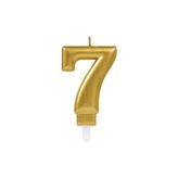 EveFix 7 Rakam Mum, Gold Renk, 10 cm