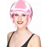 EveFix Soft Pembe Renk Parti Peruğu Küt Saç
