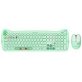 Everest Catty KM-6283 Yeşil Kablosuz Klavye Mouse Seti