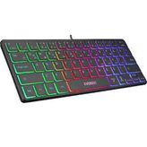 Everest KB-73M Siyah Minico Usb Rainbow Aydınlatmalı Mini Klavye