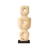 Evidea Deco Eskitme Bej - 36 cm İskandinav Dekor