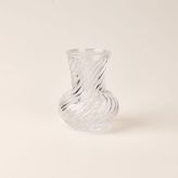 Evidea Deco Mini Burgu Vazo - Şeffaf - 11,5x11,5x14 cm