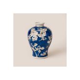 Evidea Deco Positano Seramik Vazo - Lacivert / Beyaz - 15,5 cm