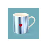 Evidea Kitchen Bold Heart Renkli 290 ml Porselen Kupa