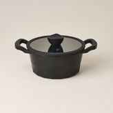 Evidea Kitchen Fucina Döküm Derin Tencere - 20 cm - Siyah