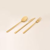 Evidea Kitchen Raya 18 Parça Çatal Kaşık Bıçak Seti - Gold - Montajsız