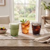 Evidea Kitchen Ribera 3'lü Su Bardağı - Renkli - 350 ml - Montajsız
