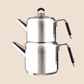 Evidea Kitchen Vetra Çaydanlık - Gri - 1,65 Lt + 900 ml - Montajsız