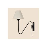Evidea Lighting Şapkalı Aplik - Siyah / Krem
