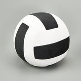 Evidea Soft 20 cm Voleybol Topu Figürlü Siyah Beyaz Yastık