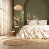 Evidea Soft Arden Dijital Baskılı Pamuk Saten Çift Kişilik Nevresim Takımı - Ekru / Yeşil - Ekru - Yeşil - 200 x 220 cm
