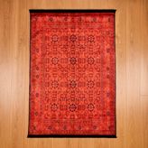 Evidea Soft Atlas Kırmızı 120x180 cm Afgan Desenli Halı