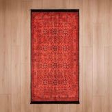 Evidea Soft Atlas Kırmızı 80x150 cm Afgan Desenli Halı