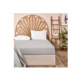 Evidea Soft Basic Gri 160x200 cm Çift Kişilik Lastikli Çarşaf