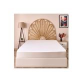 Evidea Soft Dalga Kapitoneli Fitted Beyaz 160x200 cm Çift Kişilik Alez