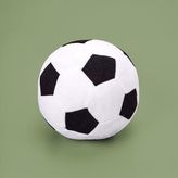 Evidea Soft Futbol Topu Figürlü Siyah Beyaz 30x30 cm Yastık