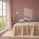 Evidea Soft Grid Çift Kişilik Pike - Bej / Mavi - 200X230 cm - Bej - Mavi - Montajsız