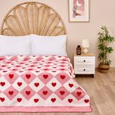 Evidea Soft Kalpli Pamuklu Çift Kişilik Battaniye - Kırmızı - 200X220 cm - 200 x 220 cm