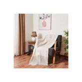 Evidea Soft Naturel Ekru 180x210 cm Koltuk Örtüsü