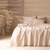 Evidea Soft Opia Ekru Çift Kişilik Pike 200X220 cm Pamuk Düz Desenli 1 Parça - Montajsız