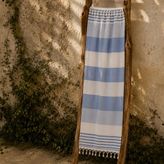 Evidea Soft Stripe Çeşme Peştamal - Mavi - 90x170 cm