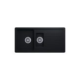 Evıer Granit Evye Base Xl Series Black - Siyah (1.5 Göz)