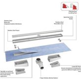 Evimetal Proline Duş Kanalı 40 cm