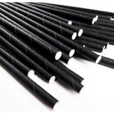 Evinizin Yardımcısı Siyah Karton Pipet 25 Adet