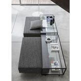 Evka Bellissimo Puflu Orta Sehpa Gri - 123*80*40