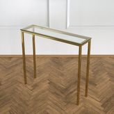 Evka Shiny Dresuar Eskitme Pirinç Şeffaf Cam Tabla