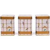 Evle Birdcage 3 Parça Kare Saklama Set