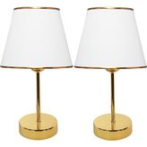 Evlight Class 2'li Metal Abajur Beyaz EV-220 - 1