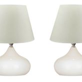 Evlight Lapis İkili Set, Krem Şapka, Tekli Metal Abajur