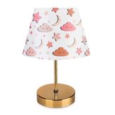 Evlight Nura Abajur 1076 Pembe & Gold