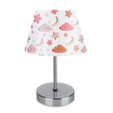 Evlight Nura Abajur 1081 Pembe & Krom