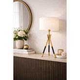 EvLight Royal Tripod Eskitme Krem Abajur