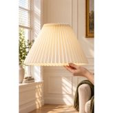 EvLight Umbrella Pileli Krem Yedek Lambader Başlığı