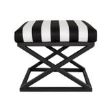 Evodeko Metal Ayaklı Zebra Puf