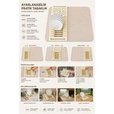 Evolis Kitchen Bulaşıklık Katlanabilir Matlı Mikrofiber Katlanır Bez Mat Tezgah Kurutma - 1