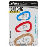 Evolite Strong Bej-Kırmızı-Mavi 3'lü Karabina Seti