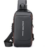 Evolution Cross Body Bag / Omuz Çantası - Gri - Altın