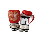 Evox Çocuk Boks Eldiveni Muay Thai Eldiveni Kick Boks Eldiveni Kırmızı