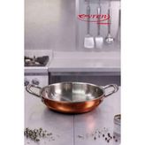 EVREN MUTFAK 18 cm Katmanlı Multi Metal Bakır Sahan 2 mm