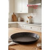EVREN MUTFAK 42 cm Gold Stone Paella Fırın Tepsisi , Granit Yapışmaz Taban Non-Stick - Siyah