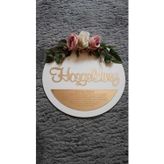 Evsay Beyaz Hoşgeldiniz Güllü Kapı Süsü